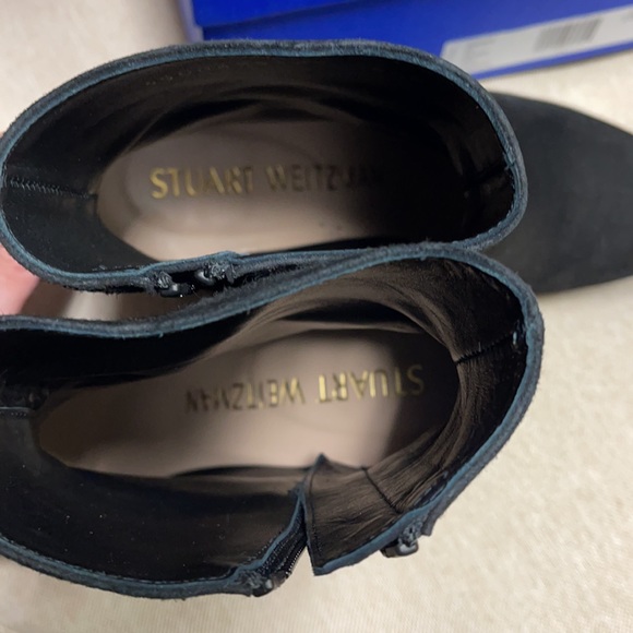Stuart Weitzman Benedicta black suede booties 6.5 - Picture 8 of 10